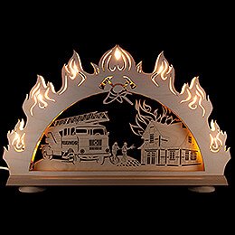 3D Candle Arch  -  Fire Fighter  -  52x32cm / 20.5x12.6 inch
