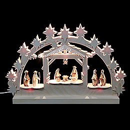 3D Double Arch  -  Nativity  -  42x30x4,5cm / 16x12x2 inch