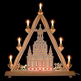 3D Light Triangle  -  Dresden's Church of Our Lady  -  50x55cm / 20x22 inch