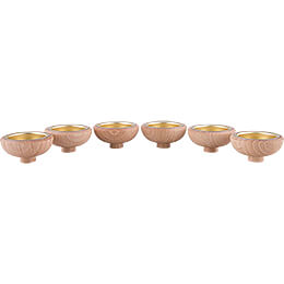 Adaptors for Tea Lights 1.7cm (0.66inch)  -  Set of Six
