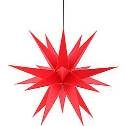 Advents Star for Inside and Outside Use Red incl. Lighting - 60 cm / 23.6 inch