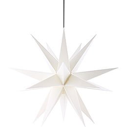 Advents Star for Inside and Outside Use White incl. Lighting - 60 cm / 23.6 inch