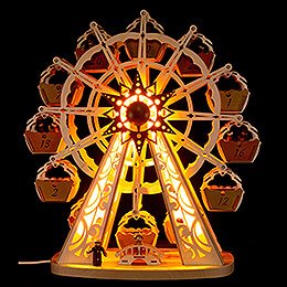 Adventskalender Riesenrad mit 12 doppelten Gondeln - 50 cm