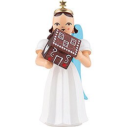 Angel Long Pleaded Skirt with Gingerbread House - Colored - 6,6 cm / 2.6 inch