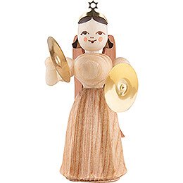 Angel Long Pleated Skirt with Cymbals, Natural  -  6,6cm / 2.6 inch