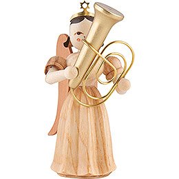 Angel Long Pleated Skirt with Tuba, Natural  -  6,6cm / 2.6 inch