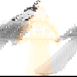 Angel Long Skirt with Candle Arch natural electric - 22 cm / 8.7 inch