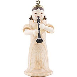 Angel Long Skirt with Clarinet, Natural - 6,6 cm / 2.6 inch