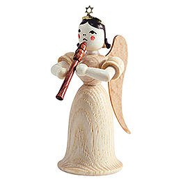 Angel Long Skirt with Flute, Natural  -  6,6cm / 2.6 inch