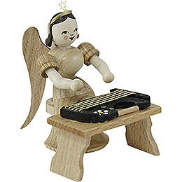 Angel Long Skirt with Zither Bench, Natural  -  6,6cm / 2.6 inch