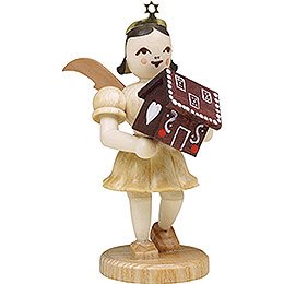 Angel Short Skirt with Gingerbread House - Natural - 6,6 cm / 2.6 inch