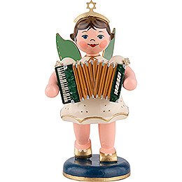 Angel with Accordion - 10 cm / 3.9 inch