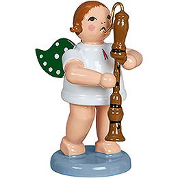 Angel with Bass Flute - 6,5 cm / 2.5 inch