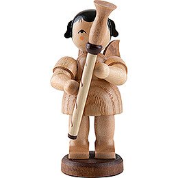 Angel with Bassoon - Natural Colors - Standing - 9,5 cm / 3.7 inch