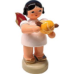 Angel with Bratwurst Roll - Red Wings - 6 cm / 2.4 inch