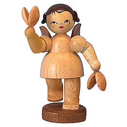 Angel with Castanets - Natural Colors - Standing - 6 cm / 2,3 inch