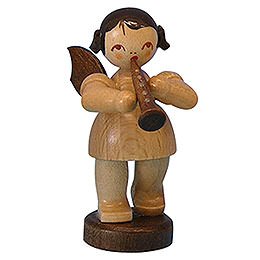Angel with Clarinet - Natural Colors - Standing - 6 cm / 2,3 inch