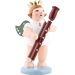 Angel with Crown and Bassoon  -  6,5cm / 2.5 inch