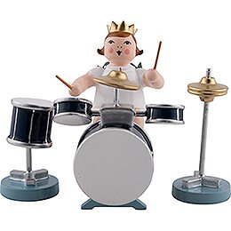 Angel with Crown and Drums - 6,5 cm / 2.6 inch