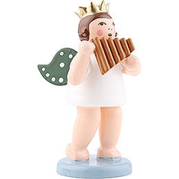 Angel with Crown and Panpipe - 6,5 cm / 2.5 inch