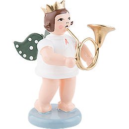 Angel with Crown and Russian Horn - 6,5 cm / 2.5 inch