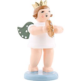 Angel with Crown and Tambourine - 6,5 cm / 2.5 inch
