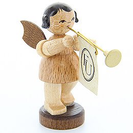 Angel with Fanfare - Natural Colors - Standing - 6 cm / 2.4 inch