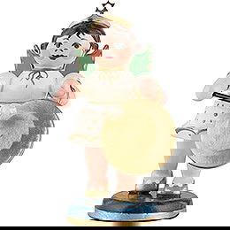 Angel with Gong - 6 cm / 2.4 inch