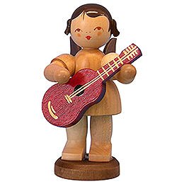 Angel with Guitar - Natural Colors - Standing - 9,5 cm / 3,7 inch