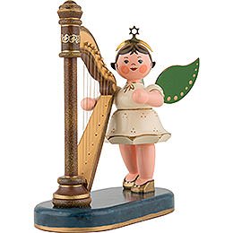 Angel with Harp - 16 cm / 6 inch