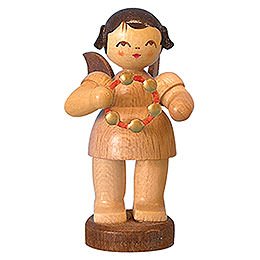 Angel with Jingle Ring - Natural Colors - Standing - 6 cm / 2,3 inch