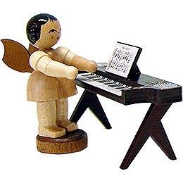 Angel with Keyboard - Natural - Standing - 6 cm / 2.3 inch