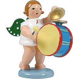 Angel with Large Drum and Cymbal - 6,5 cm / 2.5 inch