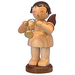 Angel with Trumpet - Natural Colors - Standing - 9,5 cm / 3,7 inch