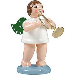 Angel without Crown with Jazz Trumpet  -  6,5cm / 2.5 inch