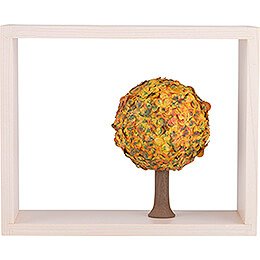 Apfelbaum im Rahmen - ohne Figuren - Herbst - 13,5 cm