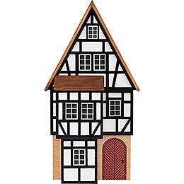 Backdrop House  -  Business Building with Half - Timbered Annex  -  16cm / 6.3 inch