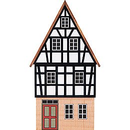 Backdrop House - Gabled House with Half-Timbered Gable - 16 cm / 6.3 inch