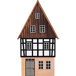 Backdrop House - Gabled House with Wood-Lined Gable - 16 cm / 6.3 inch