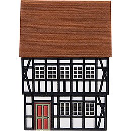 Backdrop House - Residential House with Half-Timber Construction - 16 cm / 6.3 inch