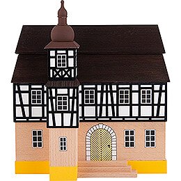 Backdrop House - Townhall with Half-Timbered Tower - 16 cm / 6.3 inch