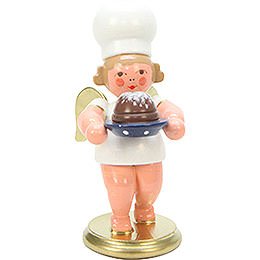 Baker Angel with Cake  -  7,5cm / 3 inch