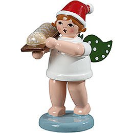 Baker Angel with Hat and Fruit Loaf - 6,5 cm / 2.5 inch
