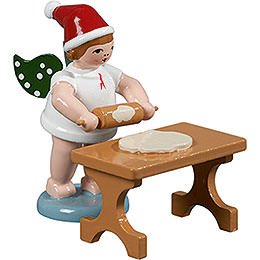 Baker Angel with Hat and Rolling Pin at the Table - 6,5 cm / 2.5 inch