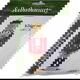 Bastelset Nussknacker Knig rot  -  15cm