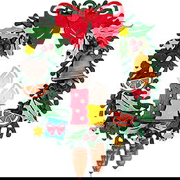Bastelset Trkranz - 25 cm