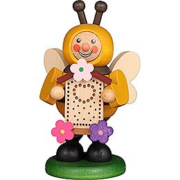 Bee With Insect House - 10 cm / 3.9 inch