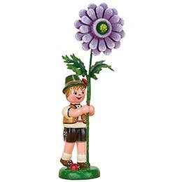 Blumenkind Junge mit Dahlie - 11 cm