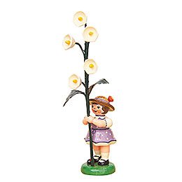 Blumenkind Mädchen mit Maiglöckchen - 11 cm