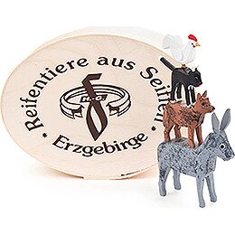 Bremer Stadtmusikanten in Spandose - 5 cm